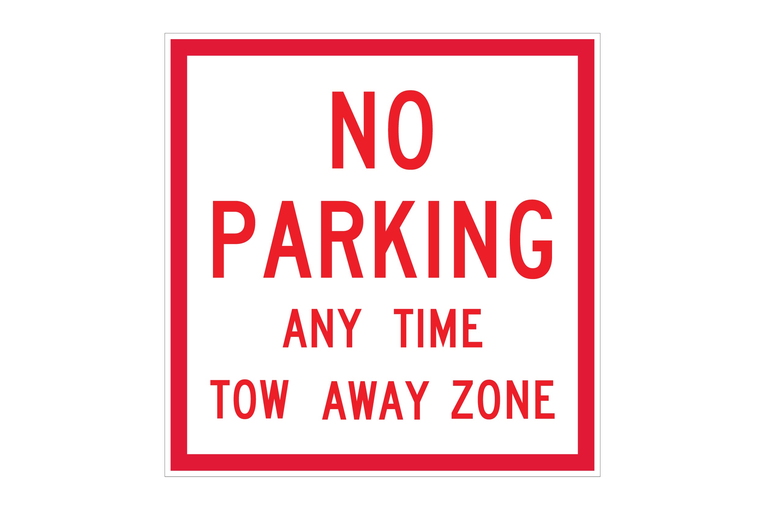 No Parking Tow Away Zone